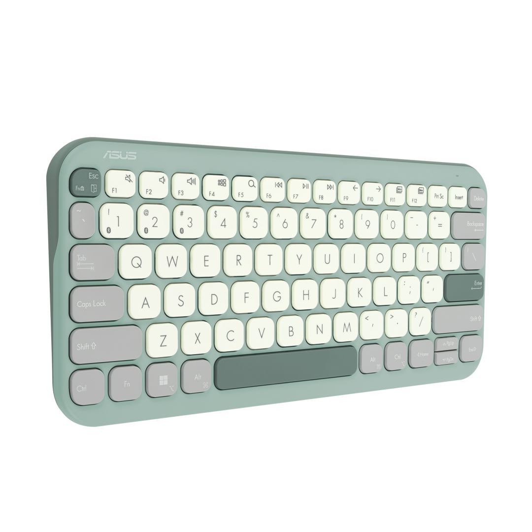Asus Marshmallow Keyboard KW100 Wireless Keyboard Green Tea Latte HU Asus Marshmallow Keyboard KW100 Wireless Keyboard Green Tea Latte HU