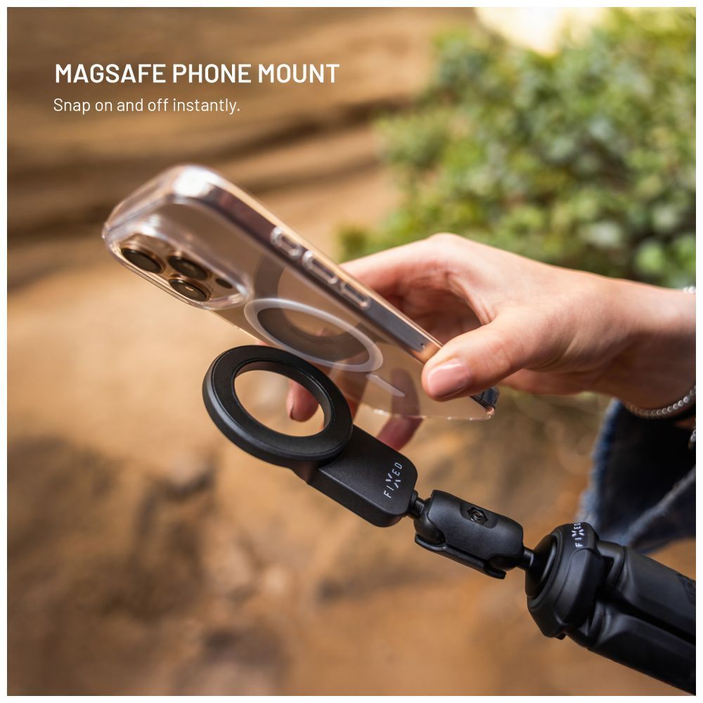 FIXED FlexibleCreator állvány 1/4" mágneses telefontartóval, fekete FIXED FlexibleCreator állvány 1/4" mágneses telefontartóval, fekete