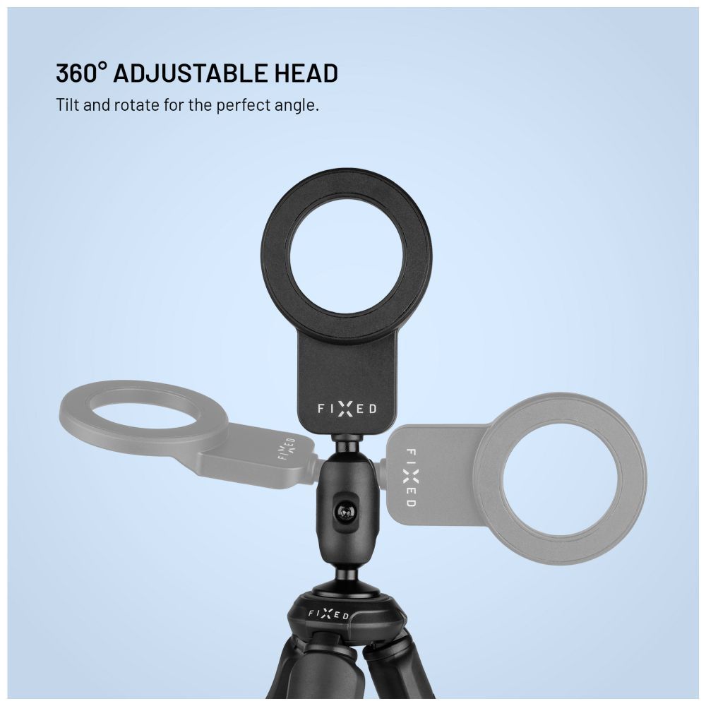 FIXED FlexibleCreator állvány 1/4" mágneses telefontartóval, fekete FIXED FlexibleCreator állvány 1/4" mágneses telefontartóval, fekete