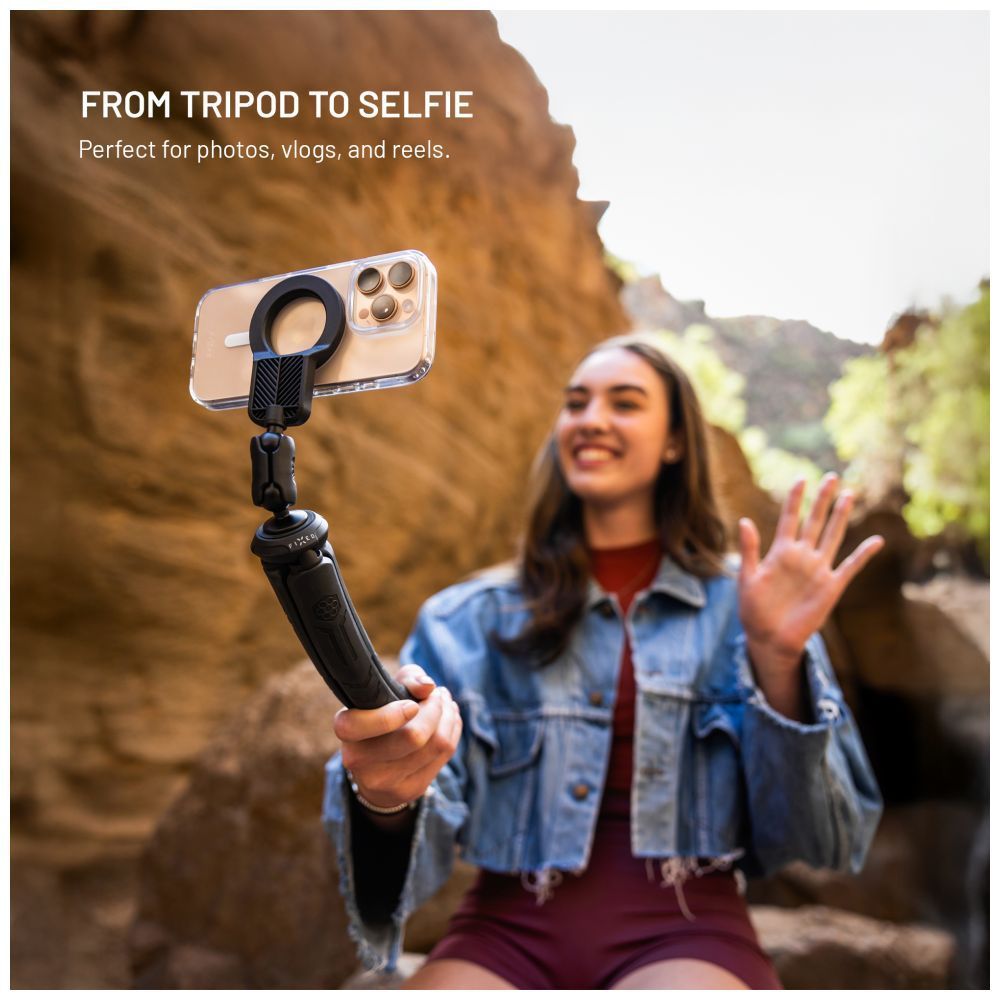 FIXED FlexibleCreator állvány 1/4" mágneses telefontartóval, fekete FIXED FlexibleCreator állvány 1/4" mágneses telefontartóval, fekete