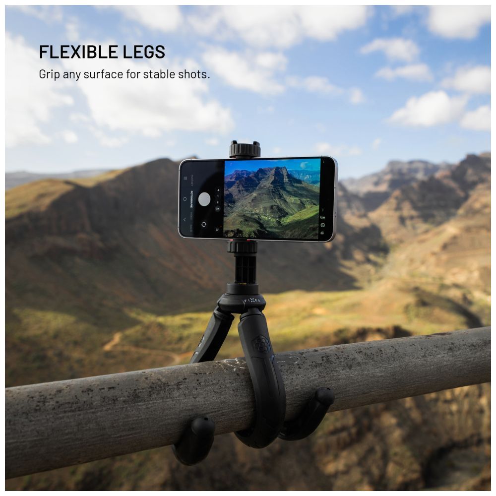 FIXED FlexibleCreator állvány 1/4" telefontartóval, fekete