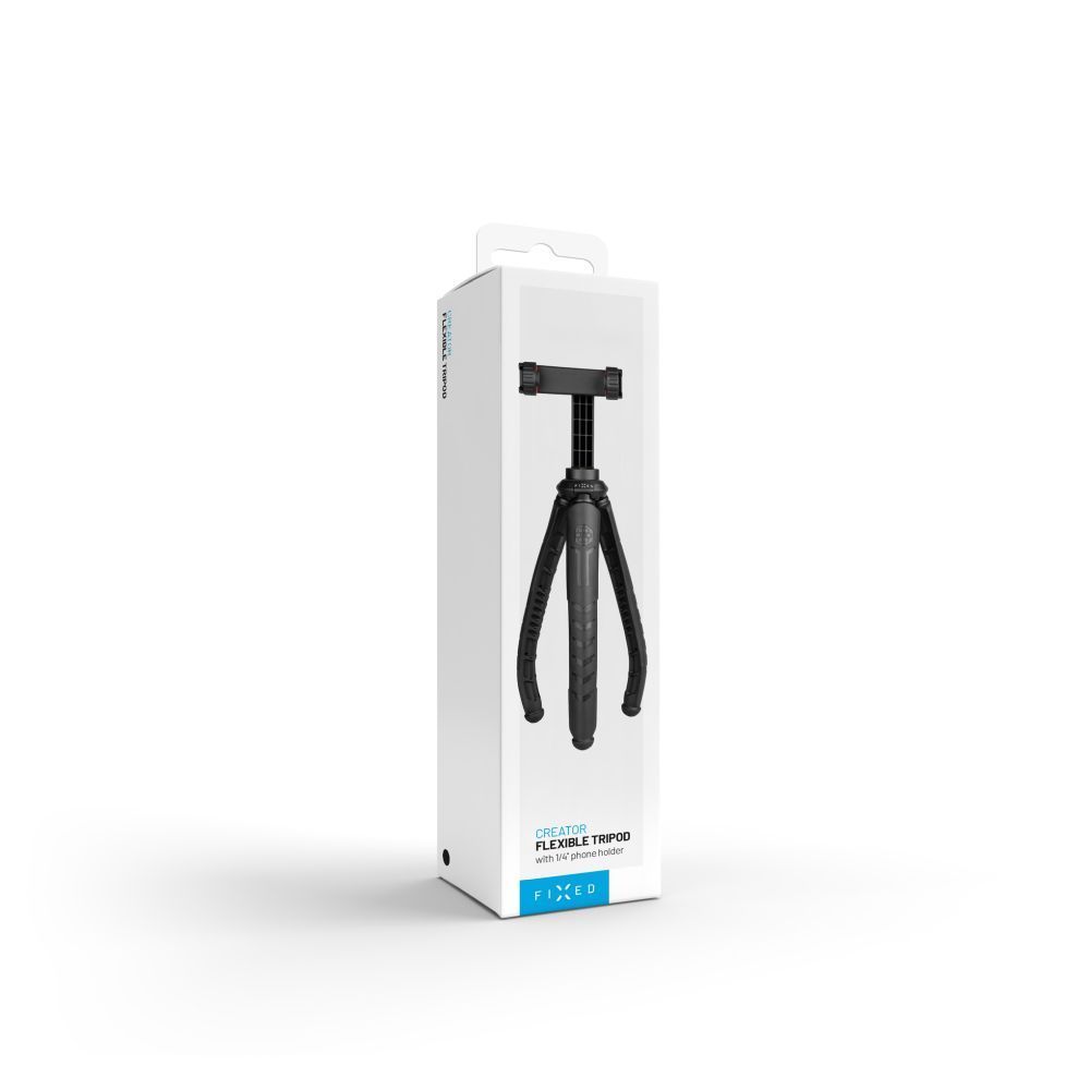 FIXED FlexibleCreator állvány 1/4" telefontartóval, fekete