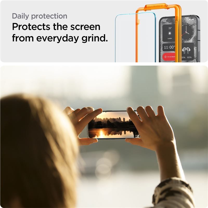 Spigen Glass tR AlignMaster 2 Pack - Nothing Phone (2) Spigen Glass tR AlignMaster 2 Pack - Nothing Phone (2)