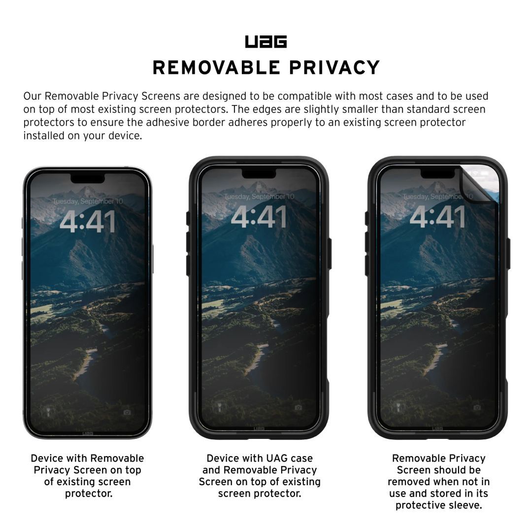 UAG Removable Privacy Eco iPhone 16 Pro Max Not Applicable UAG Removable Privacy Eco iPhone 16 Pro Max Not Applicable
