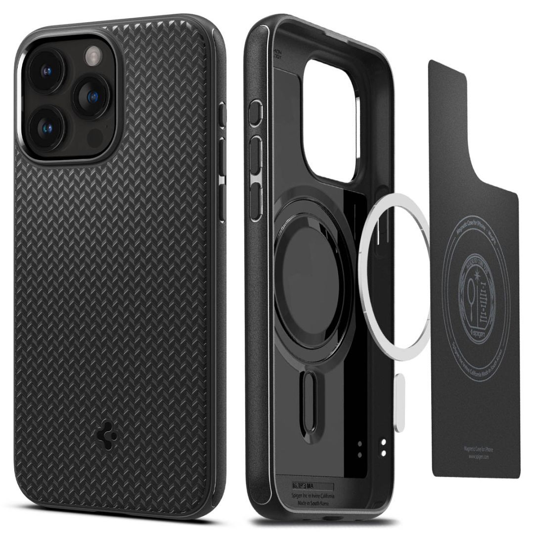 Spigen iPhone 15 Pro Case Mag Armor (MagFit) Matte Black Spigen iPhone 15 Pro Case Mag Armor (MagFit) Matte Black