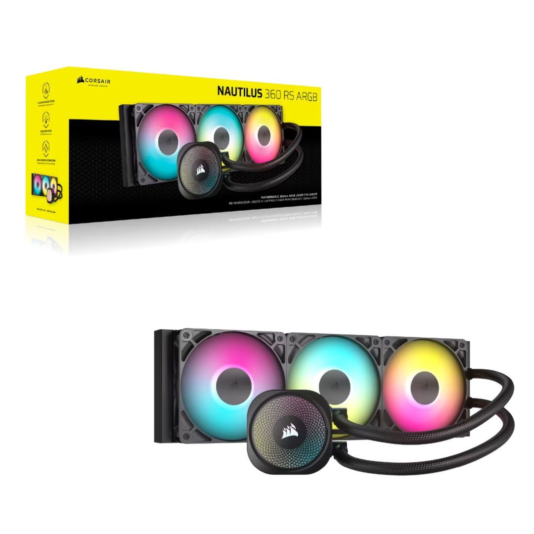 Corsair Nautilus 360 RS ARGB Liquid CPU Cooler Black