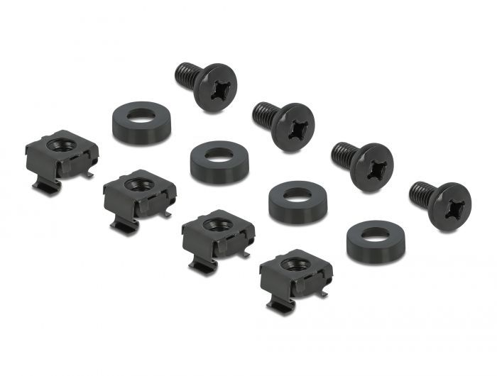 DeLock 10″ DIN rail Panel 1U Black DeLock 10″ DIN rail Panel 1U Black