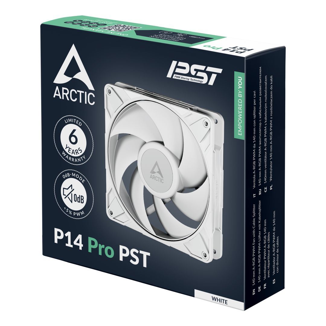 Arctic P14 Pro PST White