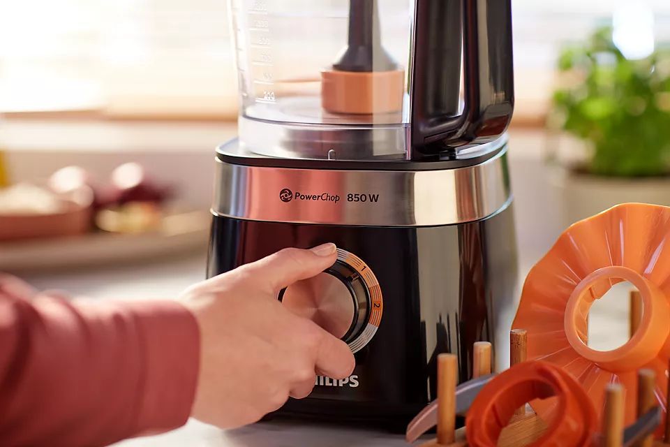 Philips Viva Collection HR7530/10 850W Konyhai Robotgép Black Philips Viva Collection HR7530/10 850W Konyhai Robotgép Black