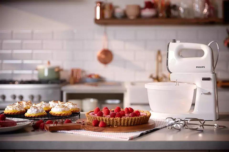 Philips Viva Collection HR3745/00 450W Kézi Mixer Tállal White Philips Viva Collection HR3745/00 450W Kézi Mixer Tállal White