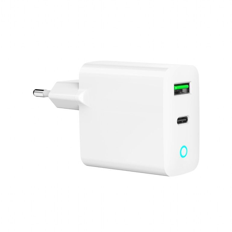 Gembird 2-Port 20W USB Fast Charger White Gembird 2-Port 20W USB Fast Charger White