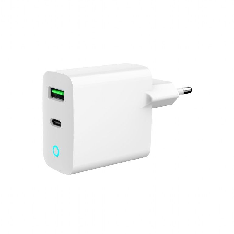 Gembird 2-Port 20W USB Fast Charger White Gembird 2-Port 20W USB Fast Charger White
