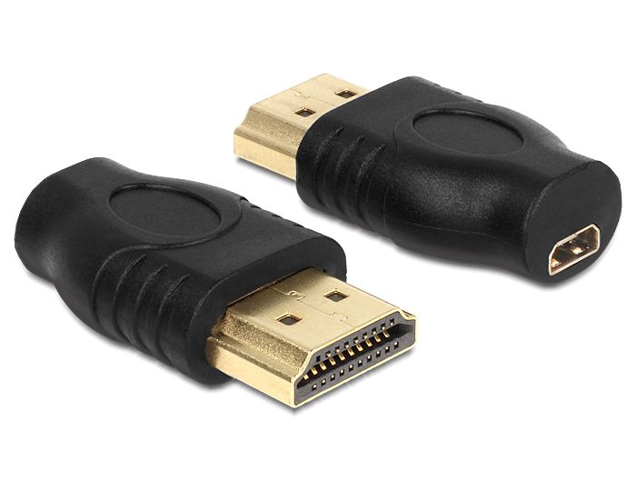 DeLock Adapter HDMI Micro-D female > HDMI-A male DeLock Adapter HDMI Micro-D female > HDMI-A male
