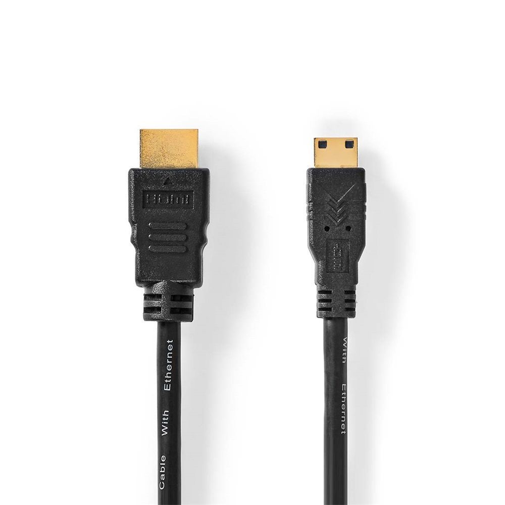 Nedis mini HDMI to HDMI Cable 1,5m Black Nedis mini HDMI to HDMI Cable 1,5m Black