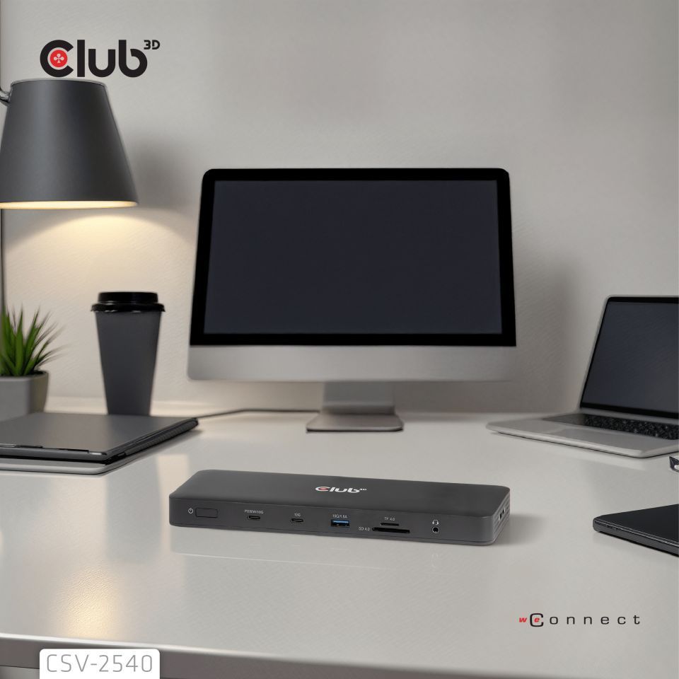 Club3D 14-1 USB-C Quad Display Docking Station Club3D 14-1 USB-C Quad Display Docking Station