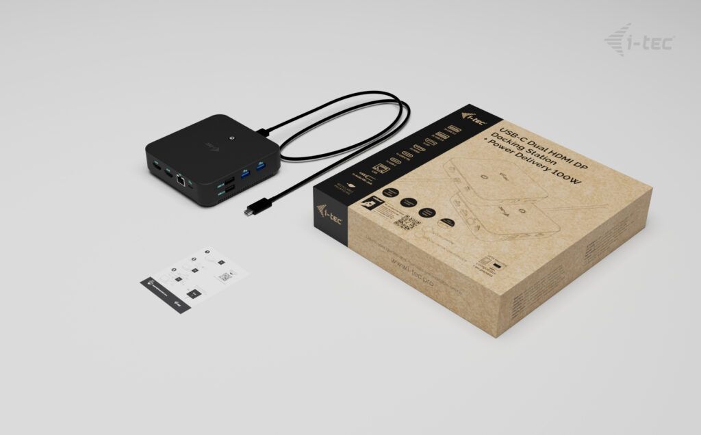 I-TEC USB-C DP Dual HDMI Docking Station with Power Delivery 100W I-TEC USB-C DP Dual HDMI Docking Station with Power Delivery 100W