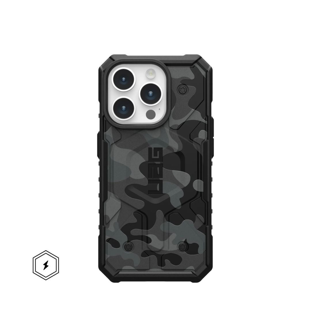 UAG Pathfinder SE case for MagSafe iPhone 15 Pro Black Midnight Camo UAG Pathfinder SE case for MagSafe iPhone 15 Pro Black Midnight Camo