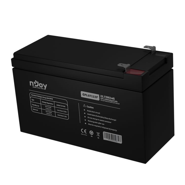 Njoy 12V/7Ah szünetmentes akkumulátor 1db/csomag Njoy 12V/7Ah szünetmentes akkumulátor 1db/csomag
