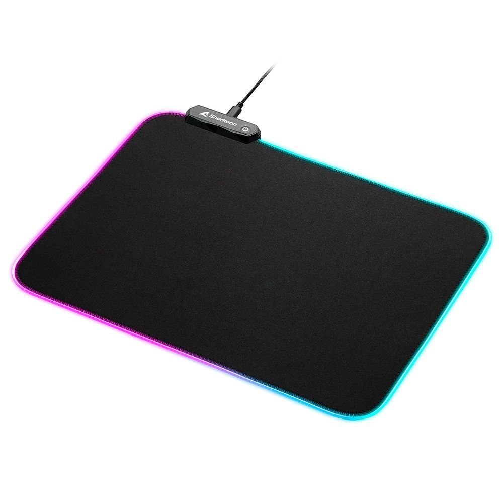 Sharkoon 1337 RGB V2 Gaming Mat 360 Egérpad Black Sharkoon 1337 RGB V2 Gaming Mat 360 Egérpad Black