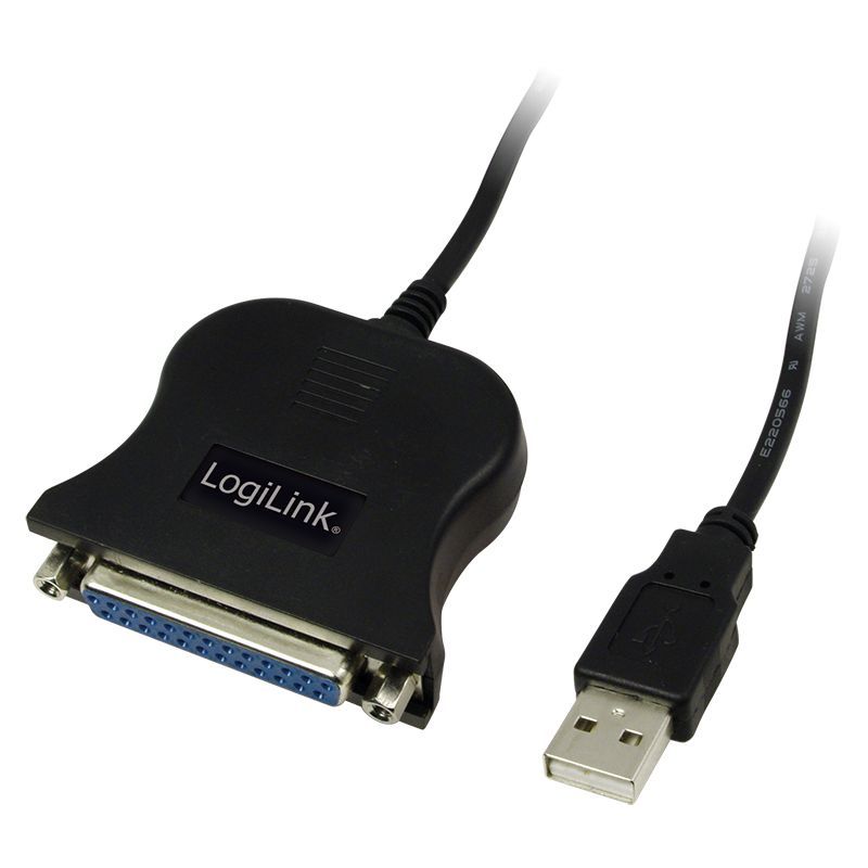 Logilink UA0054A USB to D-SUB 25 cable adapter 1,8m Black Logilink UA0054A USB to D-SUB 25 cable adapter 1,8m Black