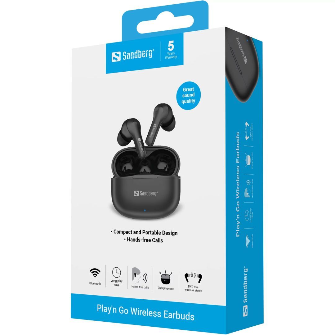 Sandberg Play’n Go Bluetooth Headset Black