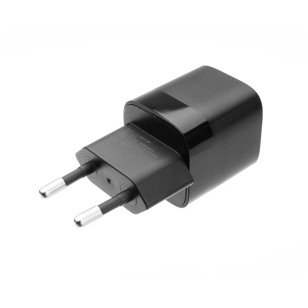 FIXED Mini hálózati töltőkészlet USB-C kimenettel és USB-C/Lightning kábellel 20W 1m, fekete