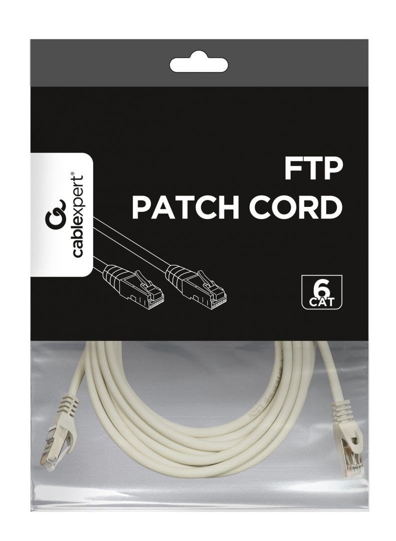 Gembird CAT6 F-UTP Patch Cable 1m White Gembird CAT6 F-UTP Patch Cable 1m White