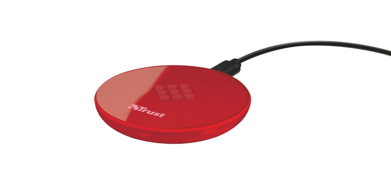 Trust Primo Wireless Charger for Smartphones Red Trust Primo Wireless Charger for Smartphones Red