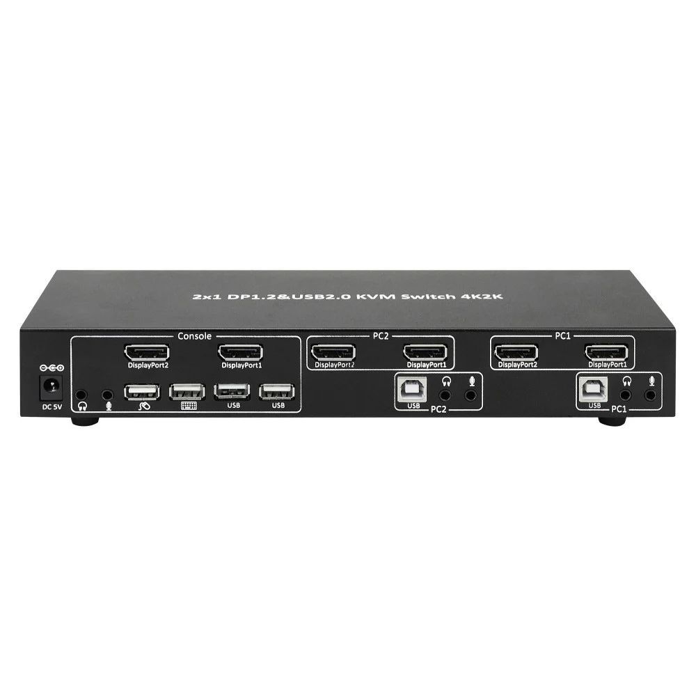TECHLY IDATA DP-KVM2 2-Port DisplayPort1.2 Dual-Monitor KVM Switch TECHLY IDATA DP-KVM2 2-Port DisplayPort1.2 Dual-Monitor KVM Switch