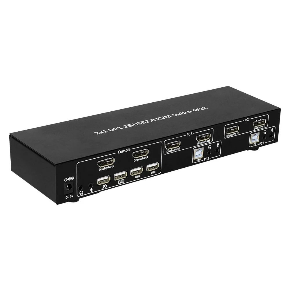 TECHLY IDATA DP-KVM2 2-Port DisplayPort1.2 Dual-Monitor KVM Switch TECHLY IDATA DP-KVM2 2-Port DisplayPort1.2 Dual-Monitor KVM Switch