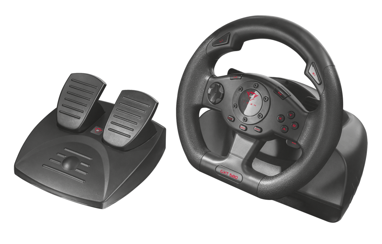 Trust GXT 580 Vibration Feedback Racing Wheel Trust GXT 580 Vibration Feedback Racing Wheel