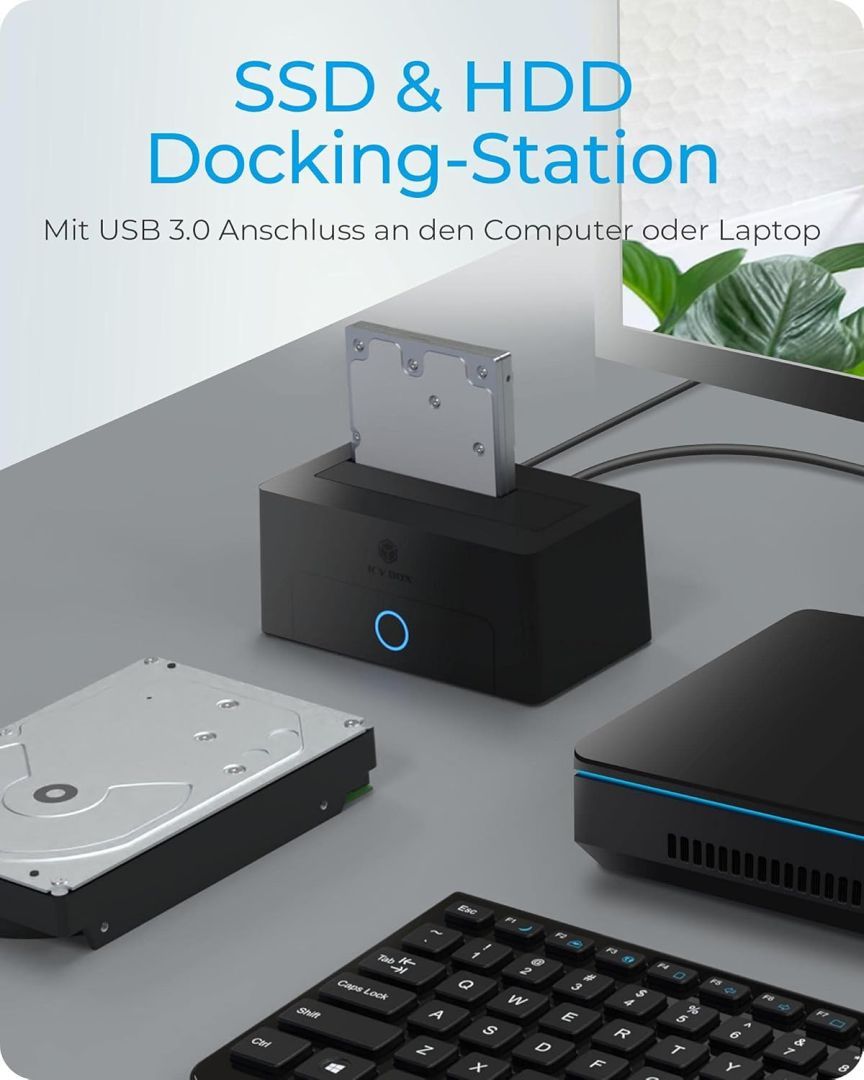 Raidsonic IB-1122-U3 DockingStation for 1x HDD/SSD with USB 3.2 Gen 1 Type-A interface