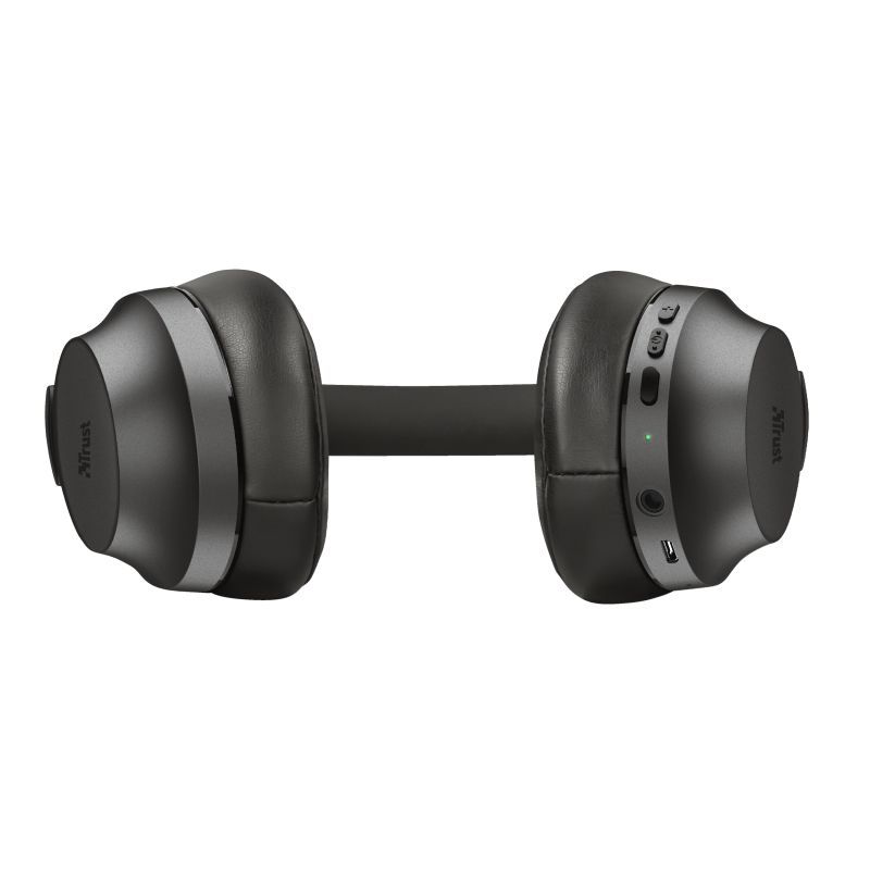 Trust Eaze Bluetooth Wireless Over-ear Headphones Black