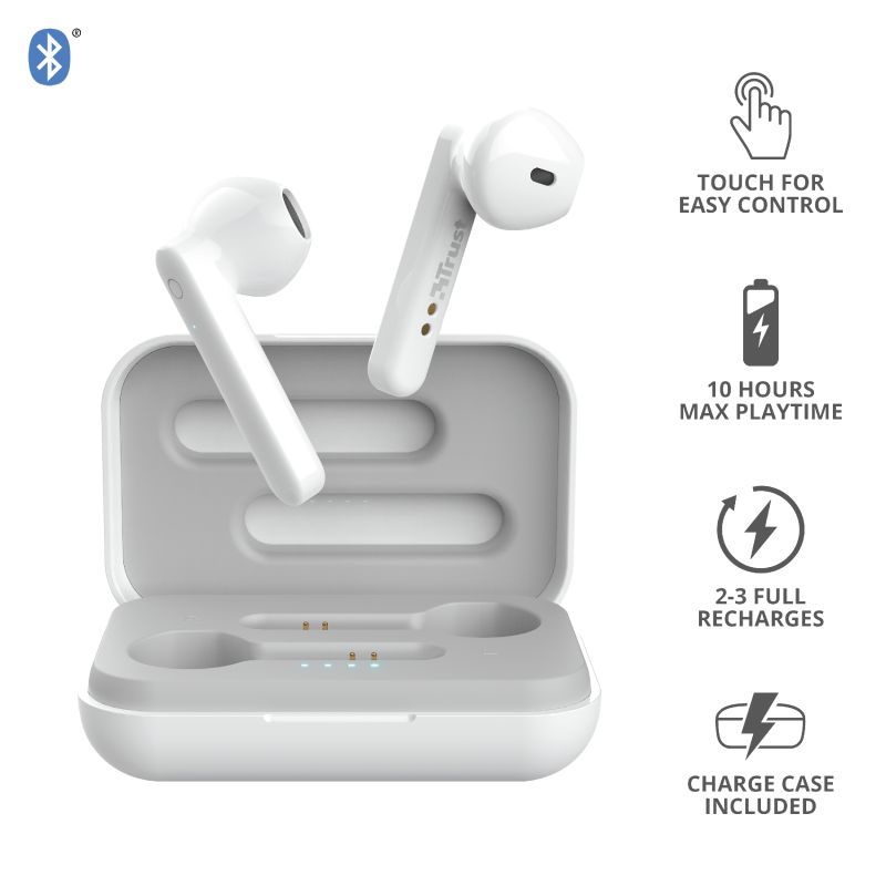 Trust Primo Touch TWS Bluetooth Headset White