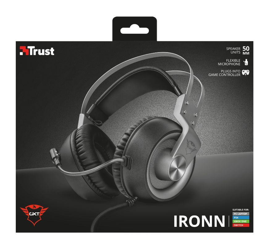 Trust GXT 430 Ironn Gaming Headset Black/Grey Trust GXT 430 Ironn Gaming Headset Black/Grey