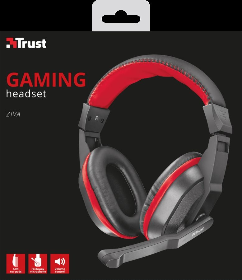 Trust Ziva Gaming Headset Black Trust Ziva Gaming Headset Black
