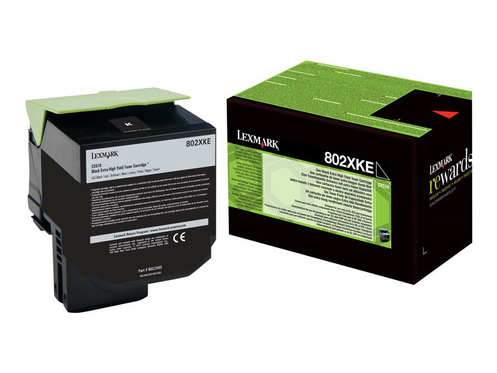 Lexmark 802XKE Extra High Black toner Lexmark 802XKE Extra High Black toner