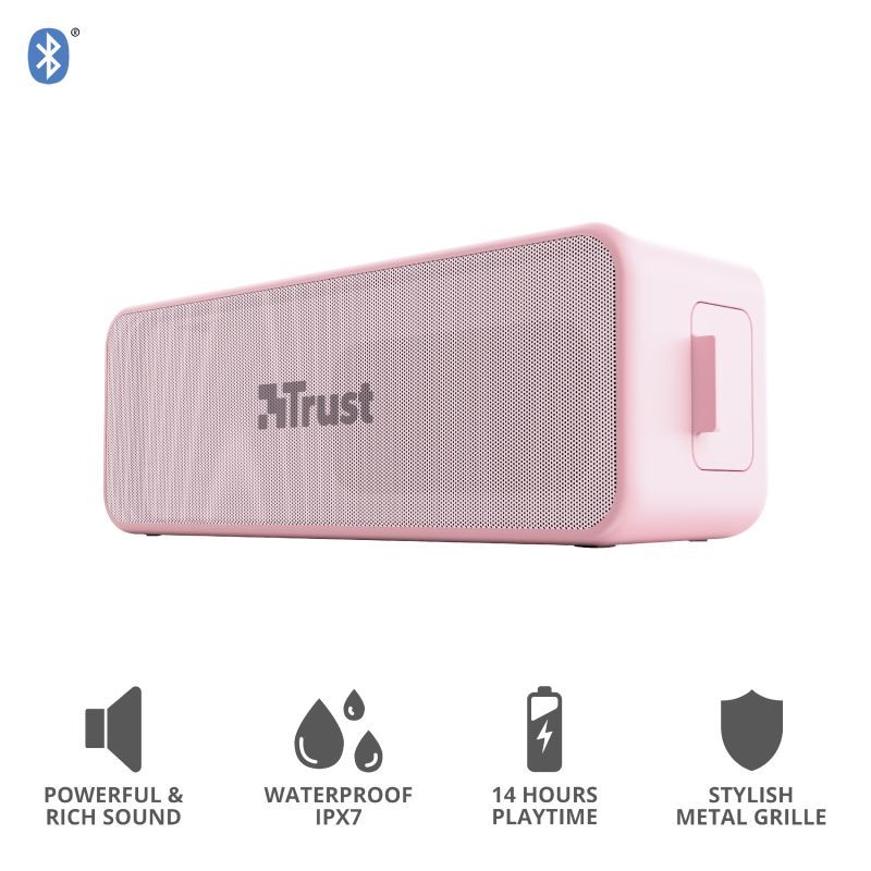 Trust Zowy Max Stylish Bluetooth Wireless Speaker Pink Trust Zowy Max Stylish Bluetooth Wireless Speaker Pink
