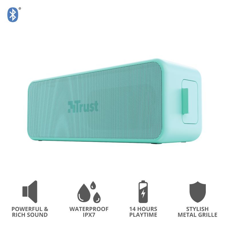 Trust Zowy Max Stylish Bluetooth Wireless Speaker Mint Trust Zowy Max Stylish Bluetooth Wireless Speaker Mint