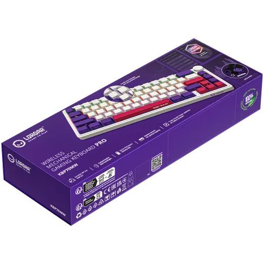 LORGAR KBP70MW Wireless Mechanical Gaming Keyboard White US