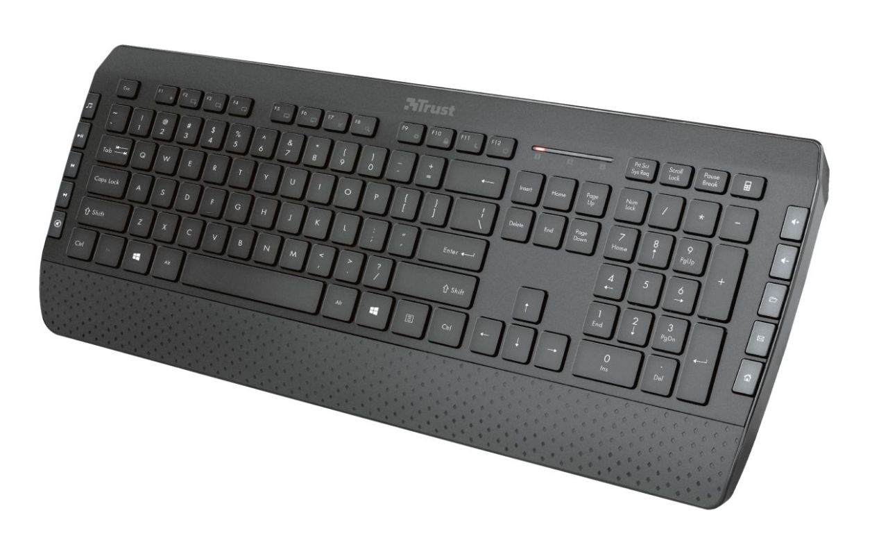 Trust Tecla-2 Wireless Keyboard + Mouse Black HU