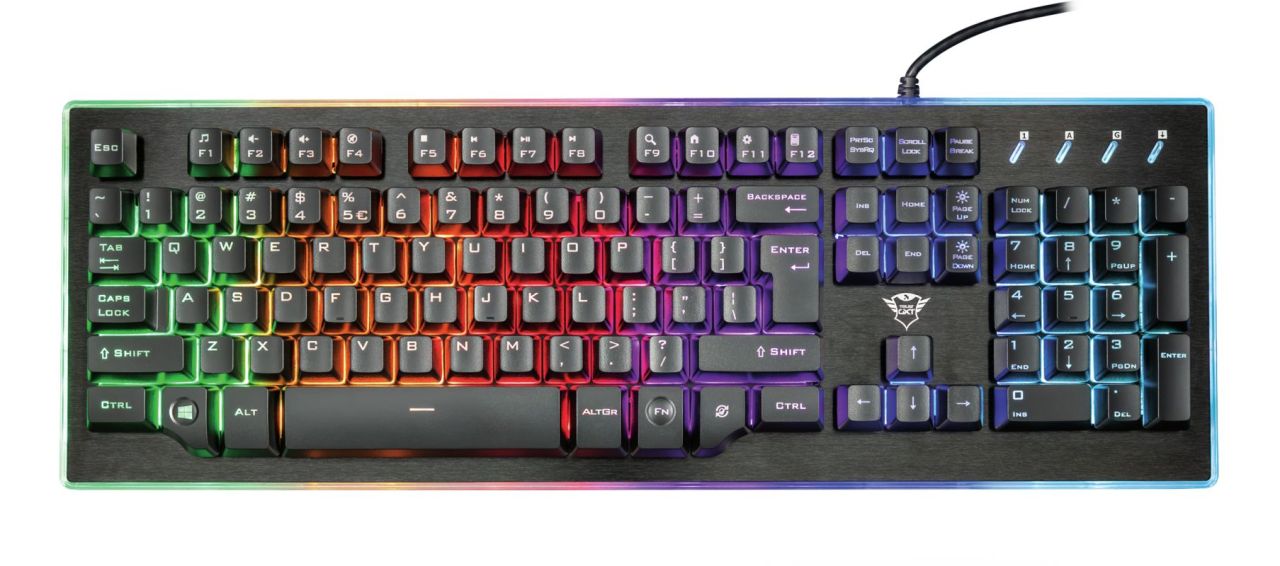Trust GXT 860 Thura Semi-mechanical Keyboard Black UK