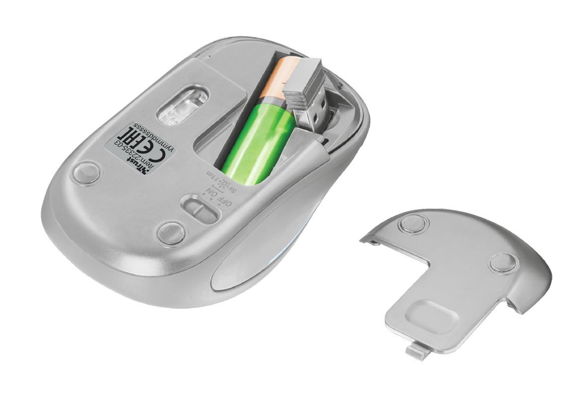 Trust Yvi FX Wireless mouse White Trust Yvi FX Wireless mouse White