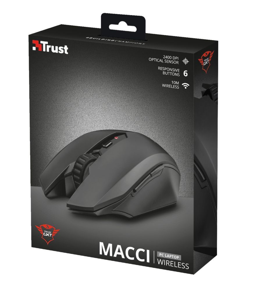 Trust GXT 115 Macci Wireless Gaming mouse Black Trust GXT 115 Macci Wireless Gaming mouse Black