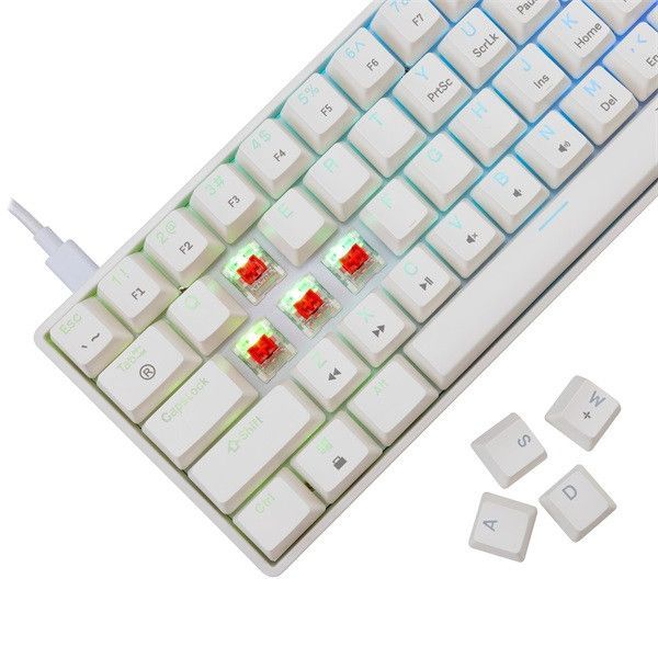 White Shark Shinobi 2 Gaming Keyboard White HU