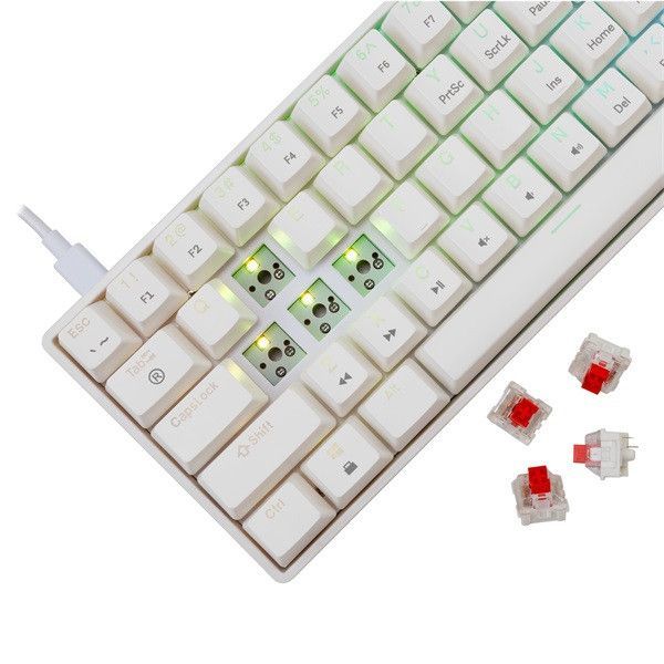 White Shark Shinobi 2 Gaming Keyboard White HU