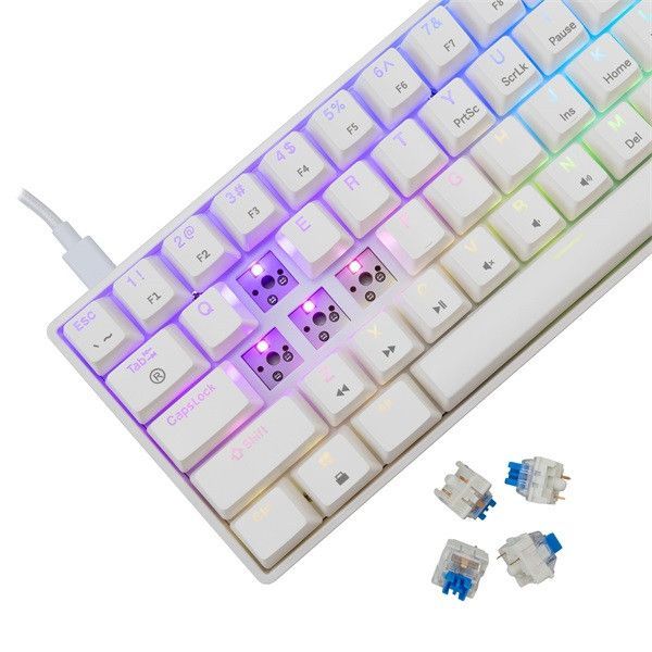 White Shark Shinobi 2 Gaming Keyboard White HU