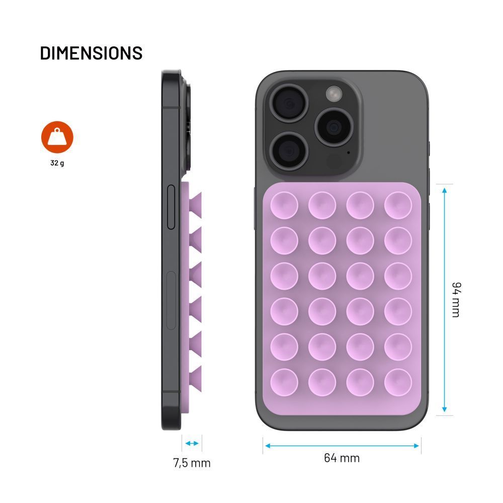 FIXED öntapadós tartó Magsafe kompatibilis, rózsaszín
