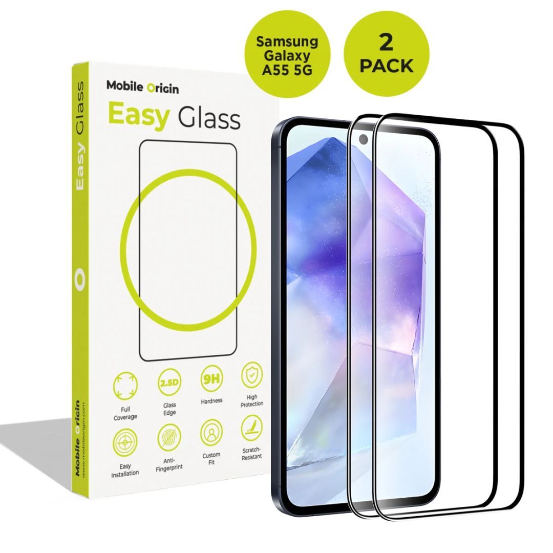 Mobile Origin EasyGlass Samsung Galaxy A55 5G 2 Pack Mobile Origin EasyGlass Samsung Galaxy A55 5G 2 Pack