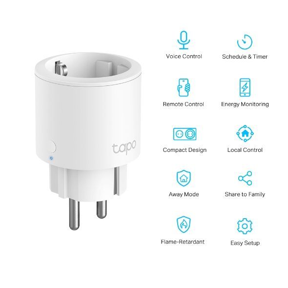 TP-Link Tapo P115 Mini Smart Wi-Fi Socket, Energy Monitoring (1PCS) TP-Link Tapo P115 Mini Smart Wi-Fi Socket, Energy Monitoring (1PCS)